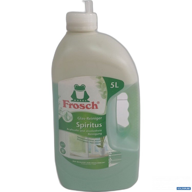 Artikel Nr. 990458 Artikel Nr. 990458: Frosch Glas Reiniger Spiritus 5L dreiviertel voll