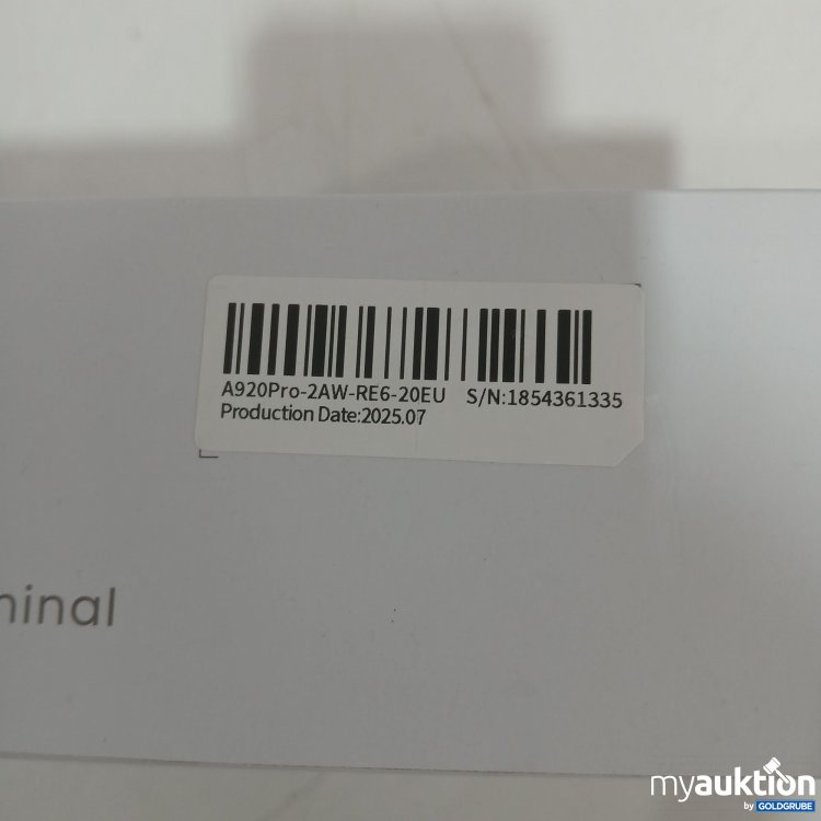 Artikel Nr. 446459: Pax A920Pro Smart Mobile Payment Terminal Seriennr. 1854361335