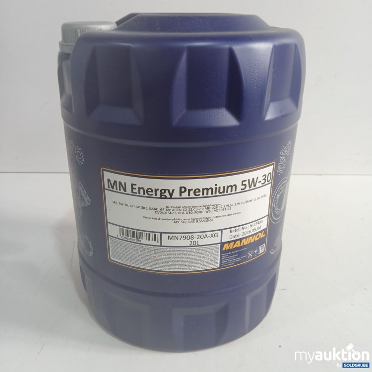 Artikel Nr. 461459: Mannol MN Energy Premiumb W-30 20L 
