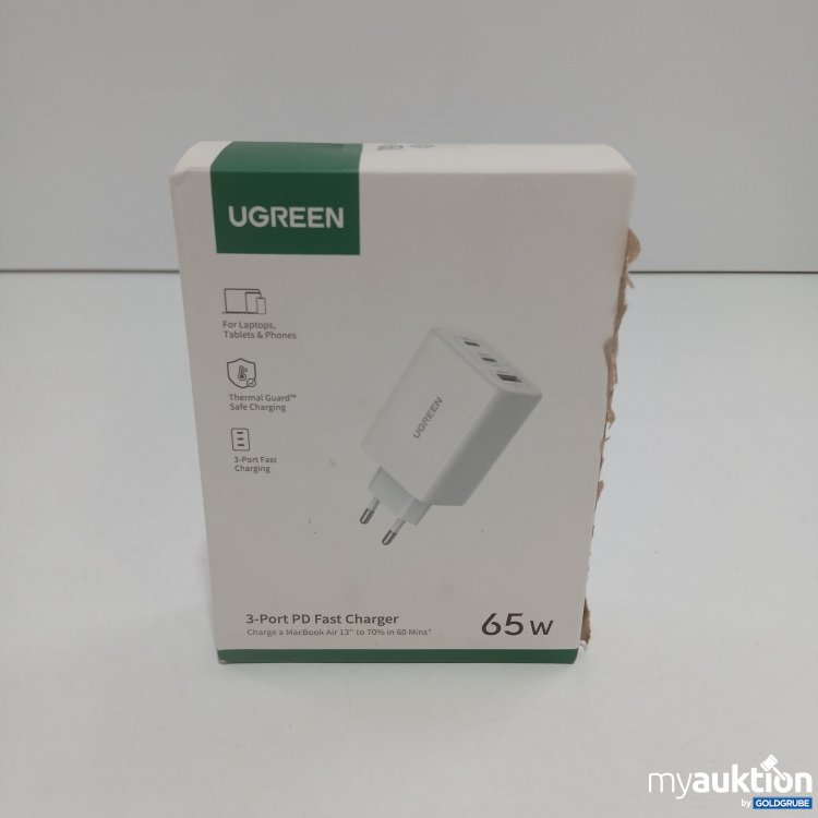 Artikel Nr. 826459 Artikel Nr. 826459: Ugreen 3-Port PD Fast Charger 65W