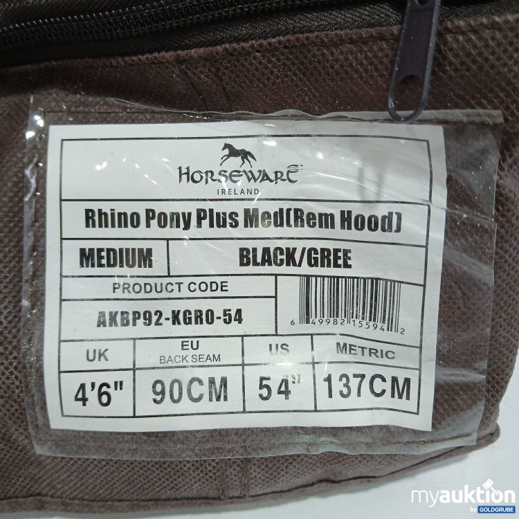 Artikel Nr. 950459: Horseware Rhino Pony Plus med (Rem Hood)