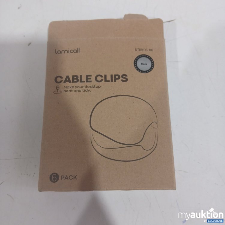 Artikel Nr. 465460 Artikel Nr. 465460: Lamicall Cable Clips 6 Pack Black STRK05-06