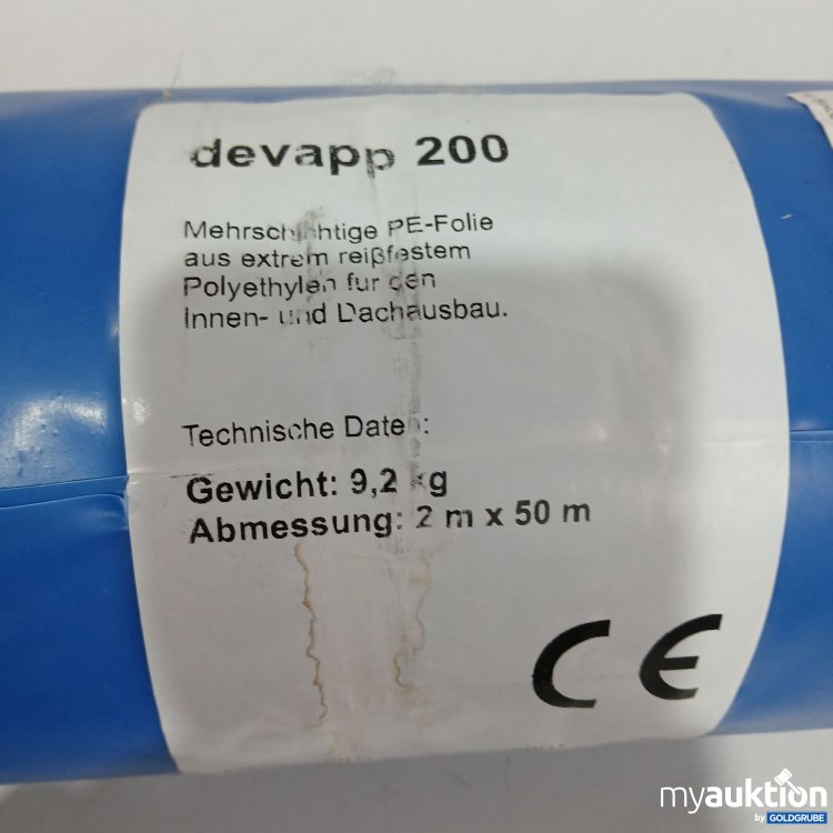Artikel Nr. 876460 Artikel Nr. 876460: Devapp 200 Mehrschichtige PE Folie 2mx50m