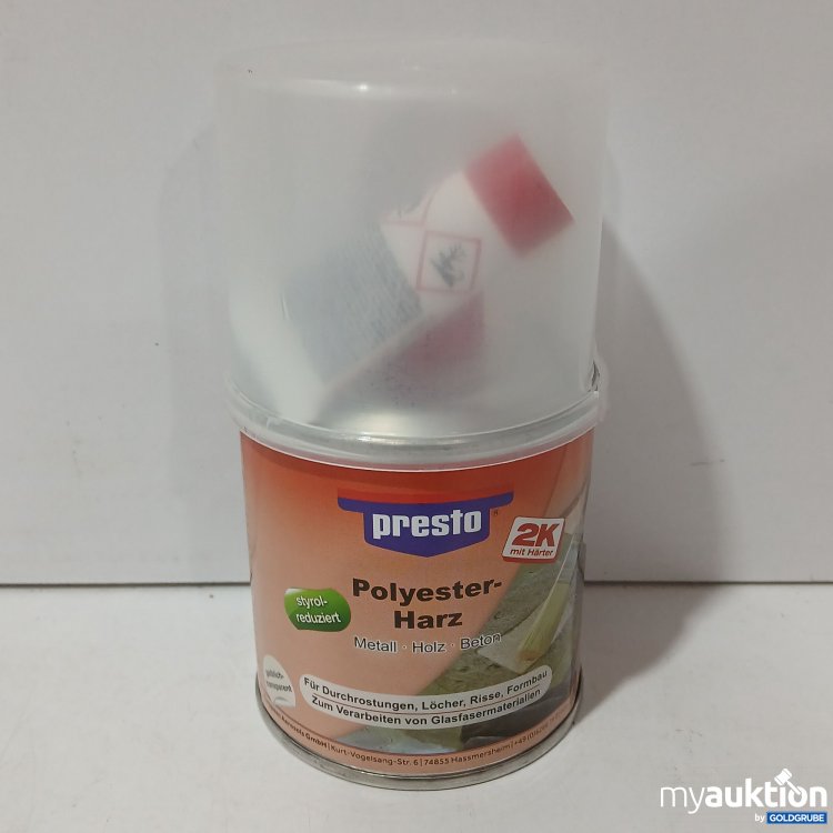 Artikel Nr. 967460: Presto Polyester Harz (242g) & Härter (8g)