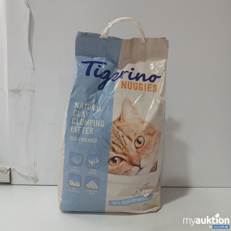 Artikel Nr. 987460: Tigerino Nuggies Natural Clay Clumping Litter with fresh Cotton Scent 14L