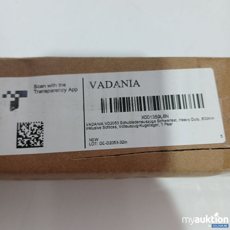 Artikel Nr. 831461 Artikel Nr. 831461: Vadania Schubladenauszüge ,schwerlast 800mm