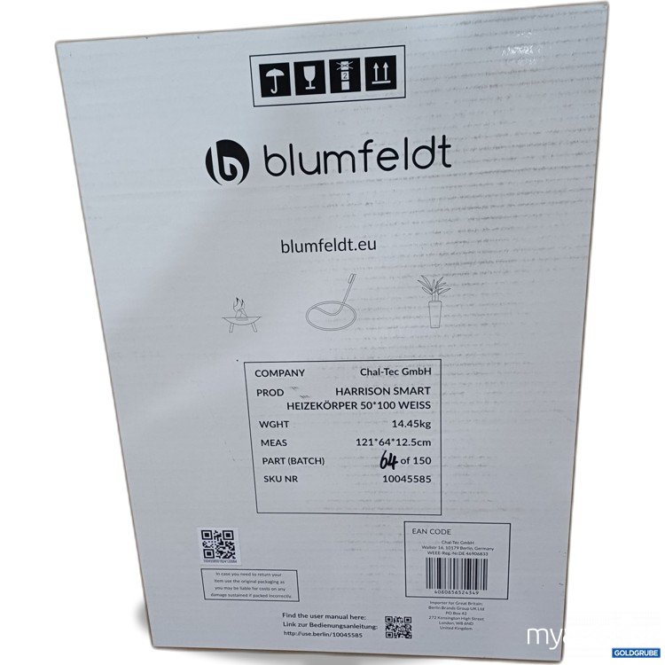 Artikel Nr. 888461 Artikel Nr. 888461: Blumfeldt Harrison Smart elektrischer Heizkörper, weiß