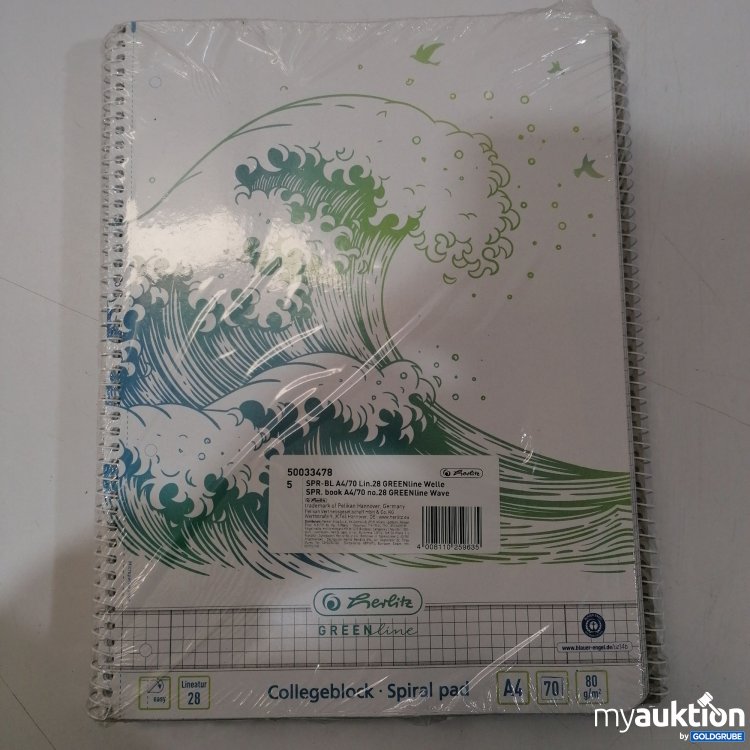 Artikel Nr. 889461: Spiralblock A4 kariert 5Stk