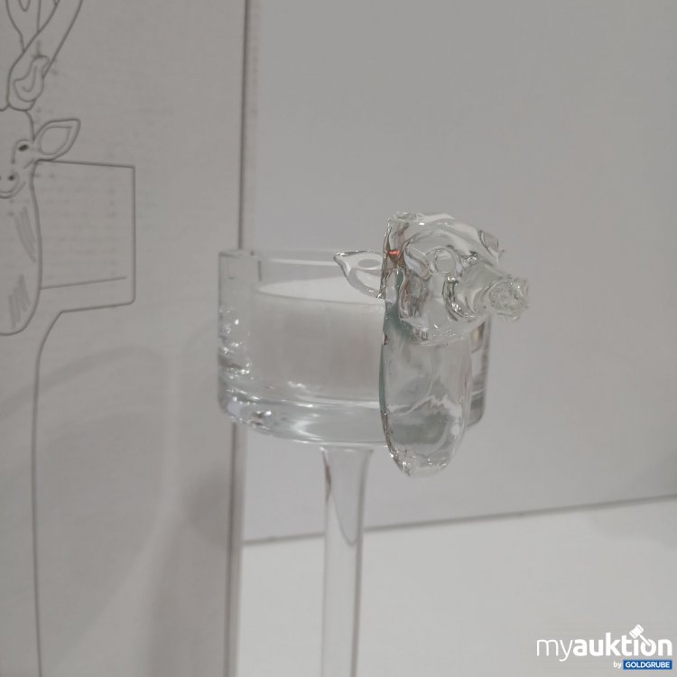 Artikel Nr. 913461: Roberto Niederer Kelchkerzenhalter Hirschkopf 235mm 780.1