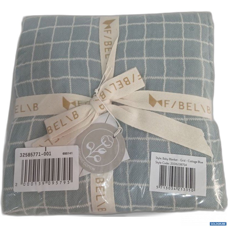 Artikel Nr. 929461 Artikel Nr. 929461: F/Belb Baby Blanket Grid Cottage Blue