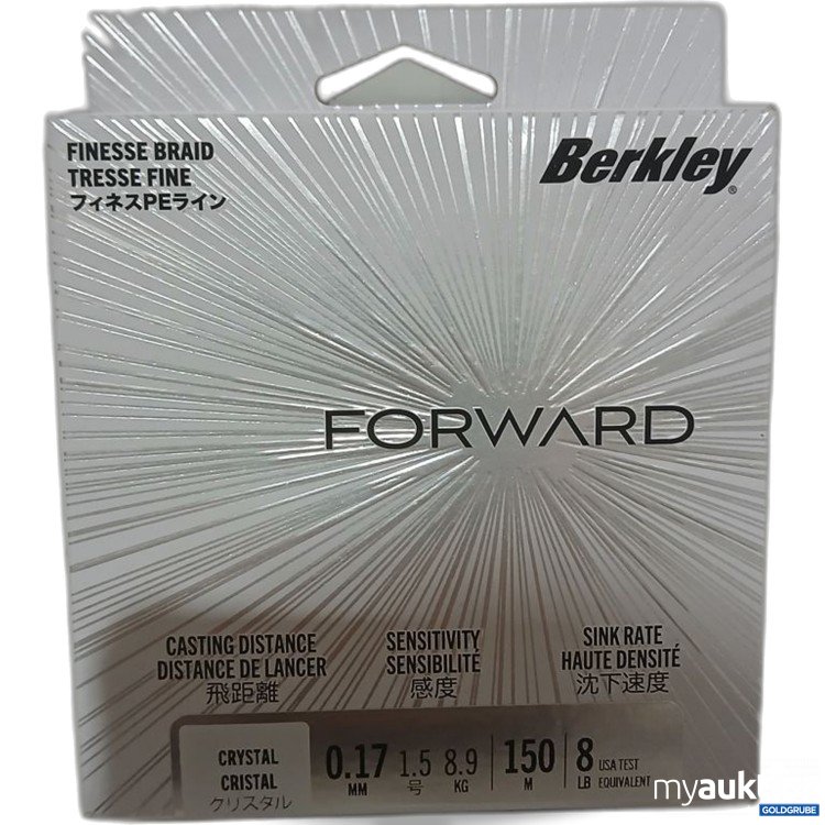 Artikel Nr. 930461: Berkley Forward Finesse Braid Crystal 150 m 8.9kg