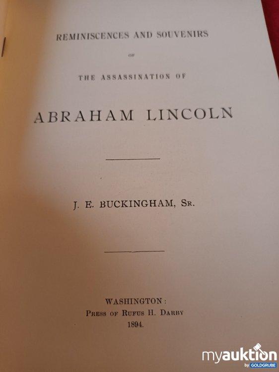 Artikel Nr. 940461 Artikel Nr. 940461: Von 1894, The assassination of Abraham Lincoln