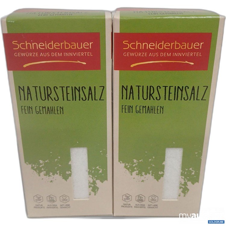 Artikel Nr. 524462: Schneiderbauer Natursteinsalz fein gemahlen je 200g