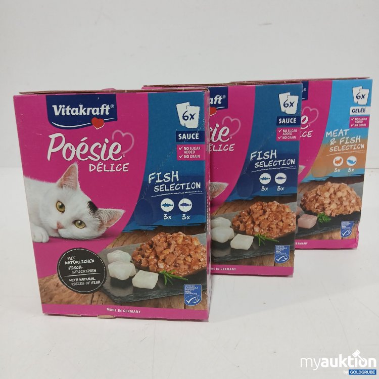 Artikel Nr. 950462: Vitakraft Katzenfutter Fish und Meat&Fish Selection 3x 6x 85g 