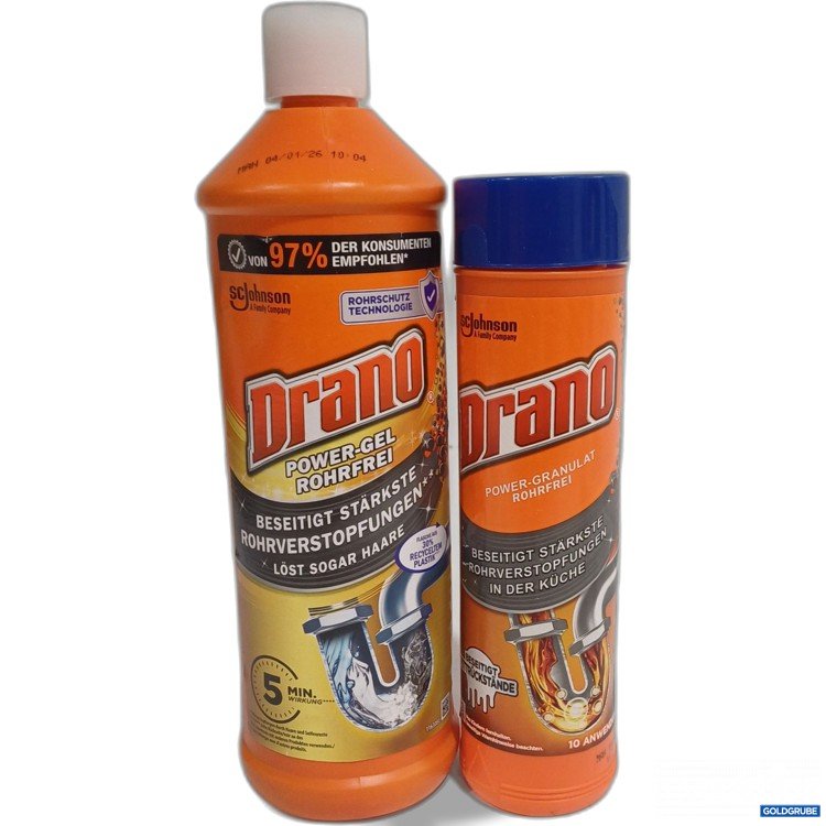 Artikel Nr. 962462: Drano Rohrreiniger 1x1000ml 1x500g 