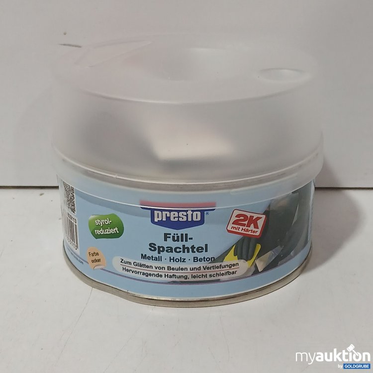 Artikel Nr. 967462: Presto 2K Füllspachtel 488g & Härter 12g
