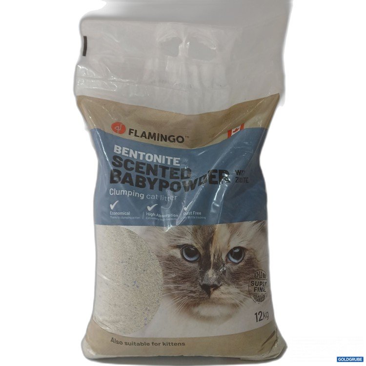 Artikel Nr. 970462: Flamingo Bentonite Katzenstreu Scented Babypowder 12Kg 