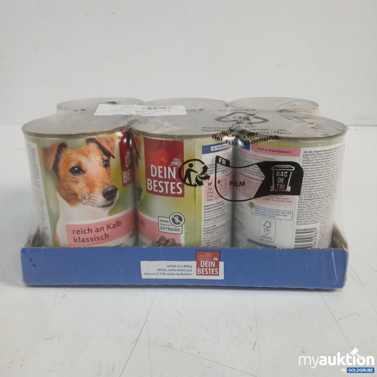 Artikel Nr. 470464: Dein Bestes 6 x 400 g Hundefutter reich an Kalb klassisch