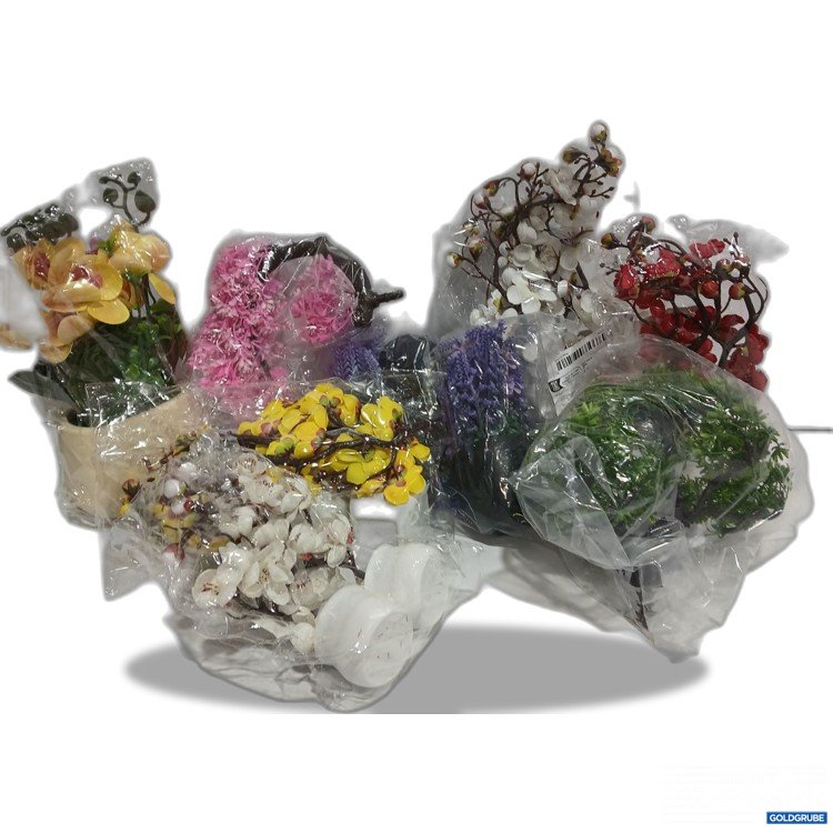 Artikel Nr. 954464: Dekorationsblumen Set diverse Modelle PVC 