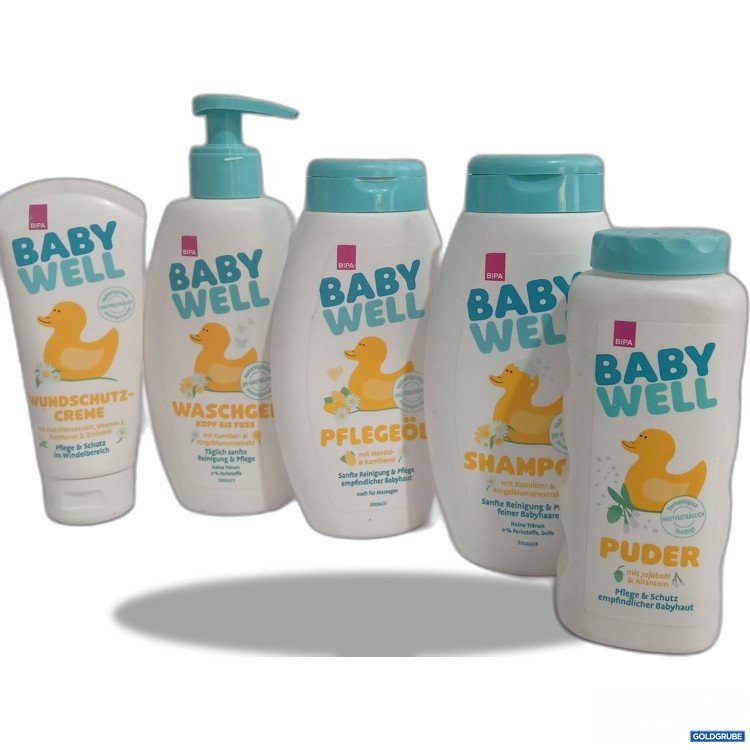 Artikel Nr. 972464: Babywell Baby Pflege Produkte 3x250ml 1x75ml 1x100g 