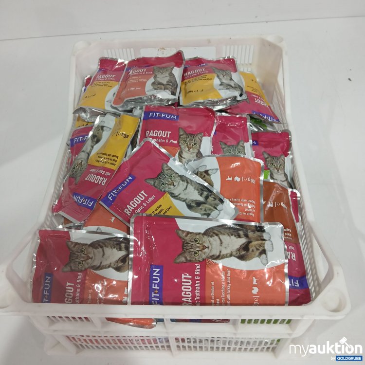 Artikel Nr. 845465: Fit+Fun Katzenfutter Ragout diverse Sorten 76x100g