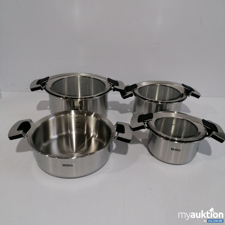 Artikel Nr. 860465: Woll Edelstahl Topfset, 1.5L 20cm, 3L 27cm,3L 24cm, 5L 28cm