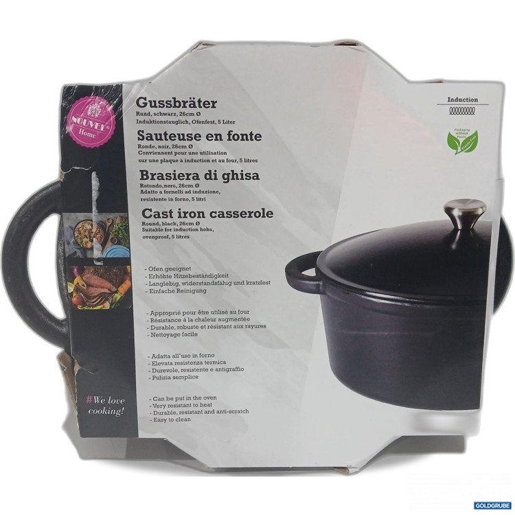 Artikel Nr. 916465: Nouvel Home Gussbräter rund schwarz 26cm 