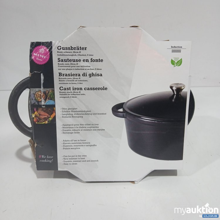 Artikel Nr. 916465: Nouvel Home Gussbräter rund schwarz 26cm 