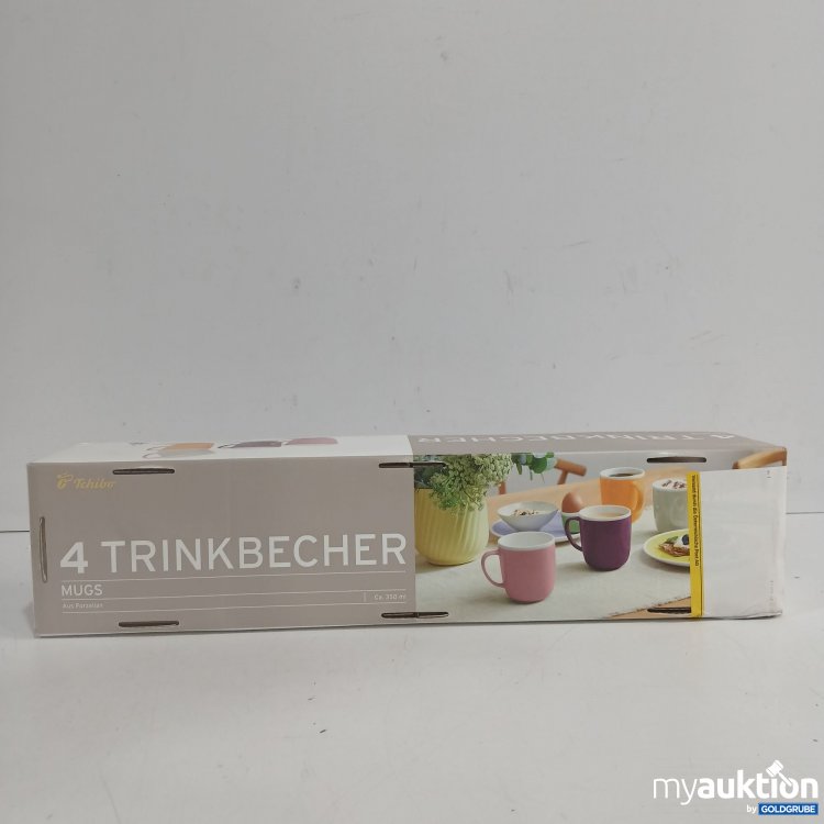 Artikel Nr. 956465: Tchibo 4 Trinkbecher aus Porzellan 350ml 