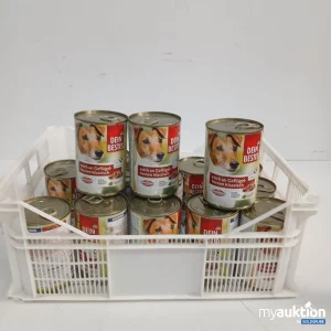 Artikel 470465: Dein Bestes 16 x 400 g Hundefutter reich an Geflügelherzen klassisch