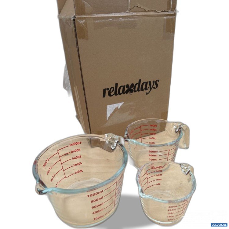 Artikel Nr. 921466: relaxdays Messbecher Set 3-teilig 1000ml