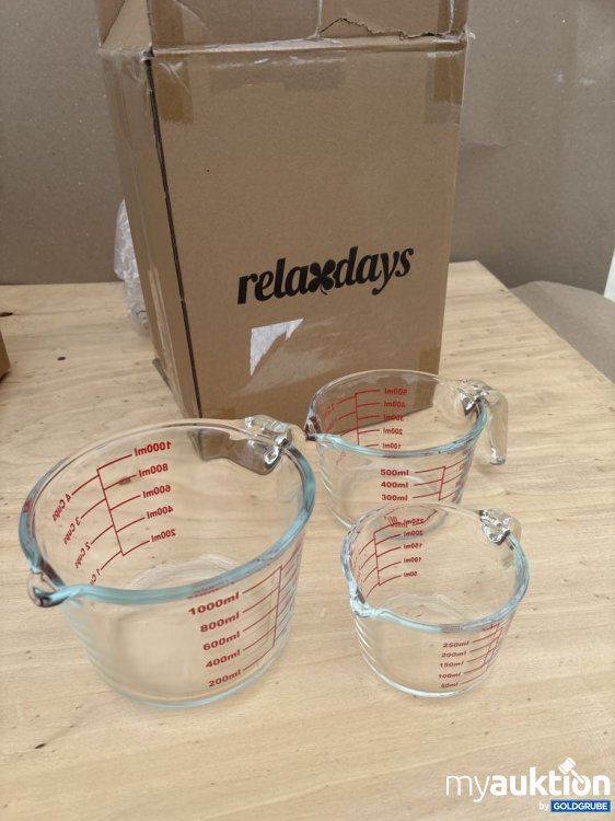 Artikel Nr. 921466: relaxdays Messbecher Set 3-teilig 1000ml