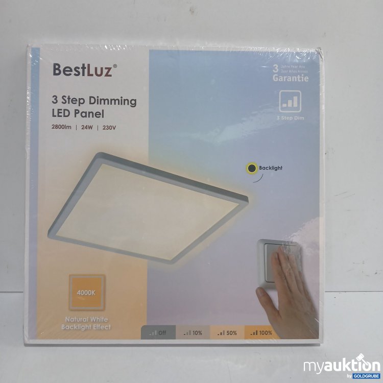 Artikel Nr. 444467: BestLuz 3 Step Dimming LED Panel natural white backlight effect 420mm x 420mm x 28mm 