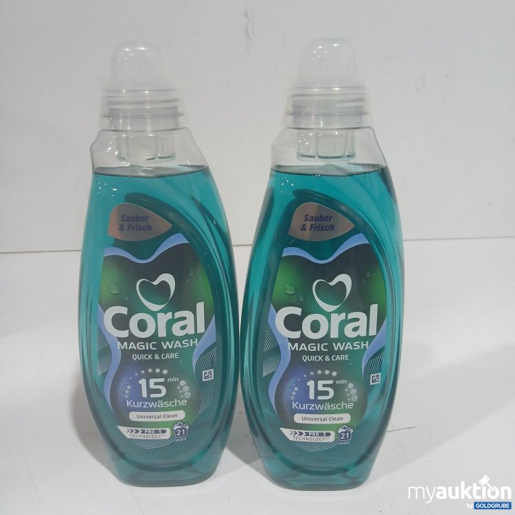 Artikel Nr. 477467 Artikel Nr. 477467: Coral Magic Wash Flüssigwaschmittel je 840ml
