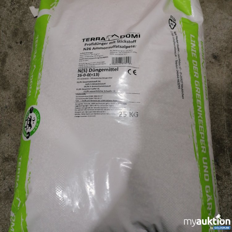 Artikel Nr. 878467: Terradomi Profidünger mit Stickstoff 25kg