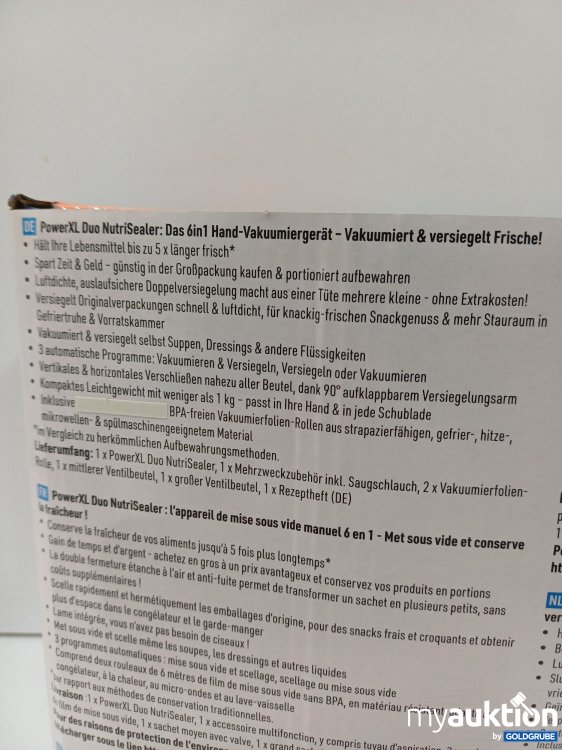 Artikel Nr. 888467 Artikel Nr. 888467: PowerXL Vakuumiergerät