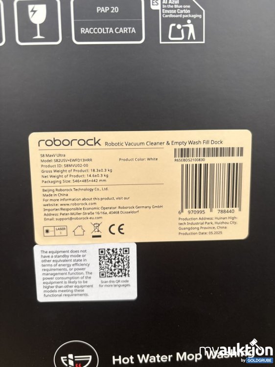Artikel Nr. 921467: Roborock S8 MaxV Ultra Roboterstaubsauger mit Waschstation