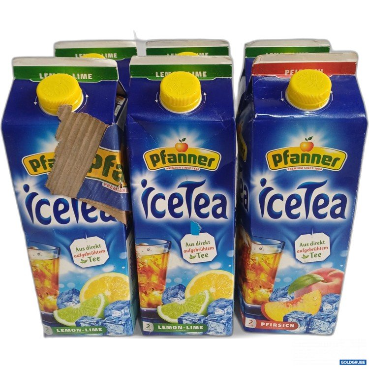 Artikel Nr. 983467 Artikel Nr. 983467: Pfanner Eistee Tetra, 5x Lemon-Lime 2L, 1x Pfirsich 2L