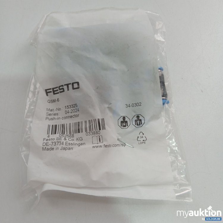 Artikel Nr. 438468 Artikel Nr. 438468: Festo QSM-6 153325 Push-in Connector