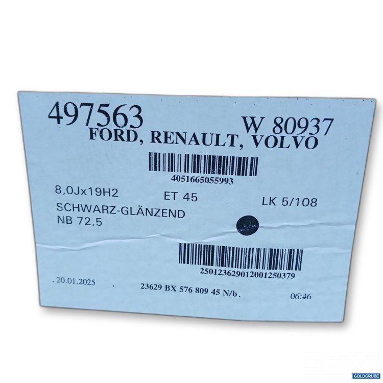 Artikel Nr. 441468 Artikel Nr. 441468: Ford, Renault, Volvo 497563 W 80937 ET 45