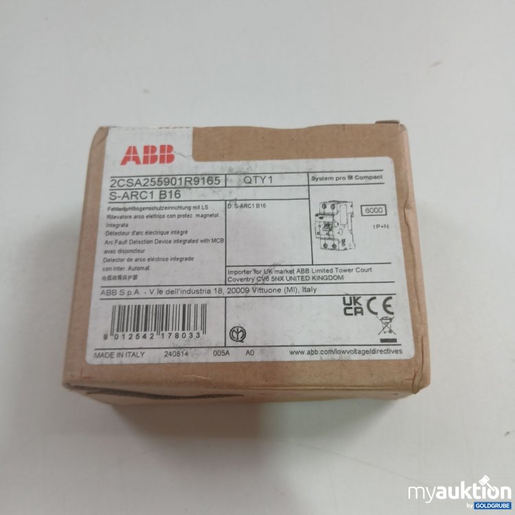 Artikel Nr. 438469: ABB 2CSA255901R9165 Fehlerlichtbogenschutzeinrichtung mit LS 