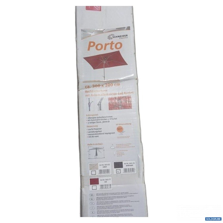 Artikel Nr. 465469 Artikel Nr. 465469: Schneider Classics Porto Sonnenschirm ca. 300 x 200 cm anthrazit 643-15