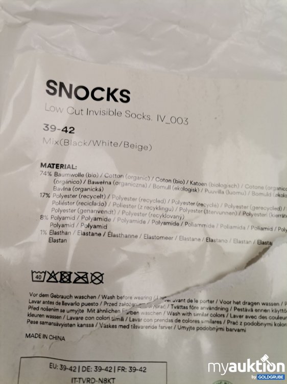Artikel Nr. 880469: Snocks Socks 