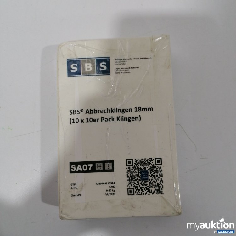 Artikel Nr. 895469: SBS Abbrechklingen 18mm 10x10Stk