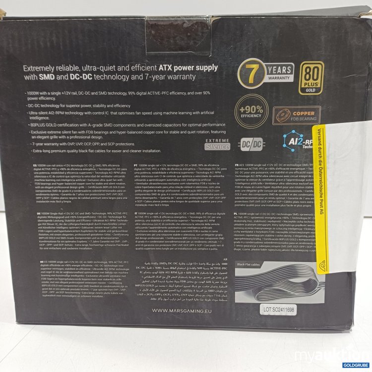 Artikel Nr. 899469: Mars Gaming MPB1000SI PC-Netzteil