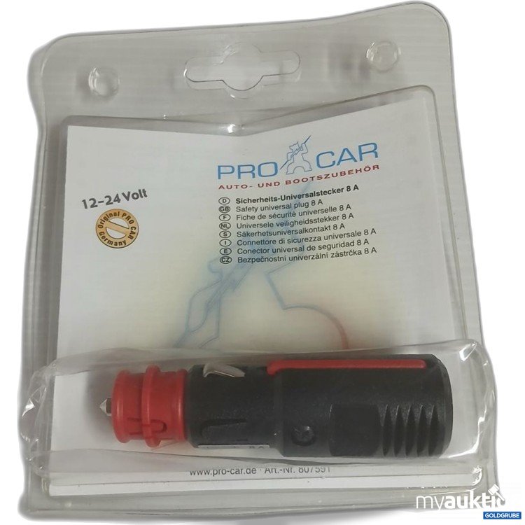 Artikel Nr. 922469: PRO CAR Sicherheits-Universalstecker 8 A