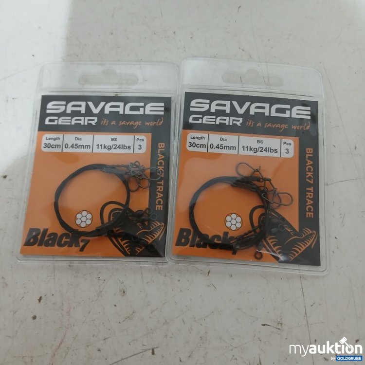 Artikel Nr. 930469: Savage Gear Black7 Trace 30cm 3 Stück 11kg