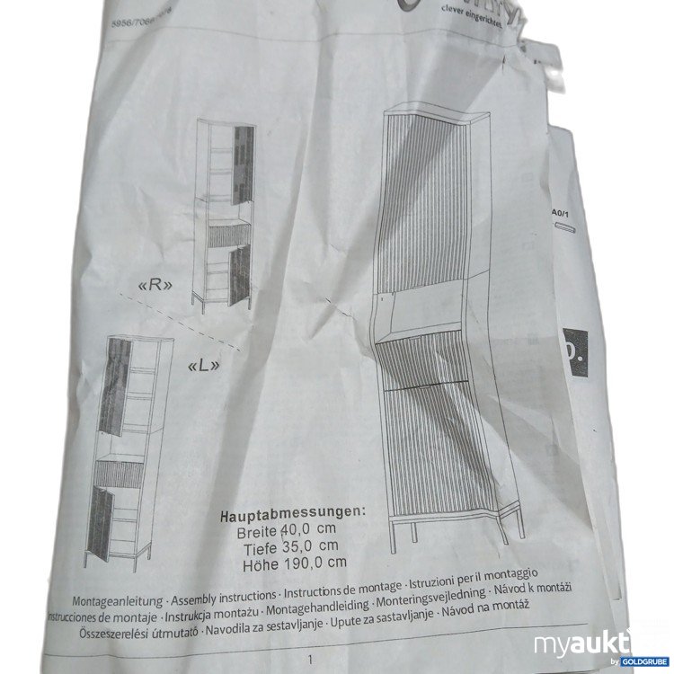 Artikel Nr. 951469: Livnity Schrank B40cm T35cm H190cm