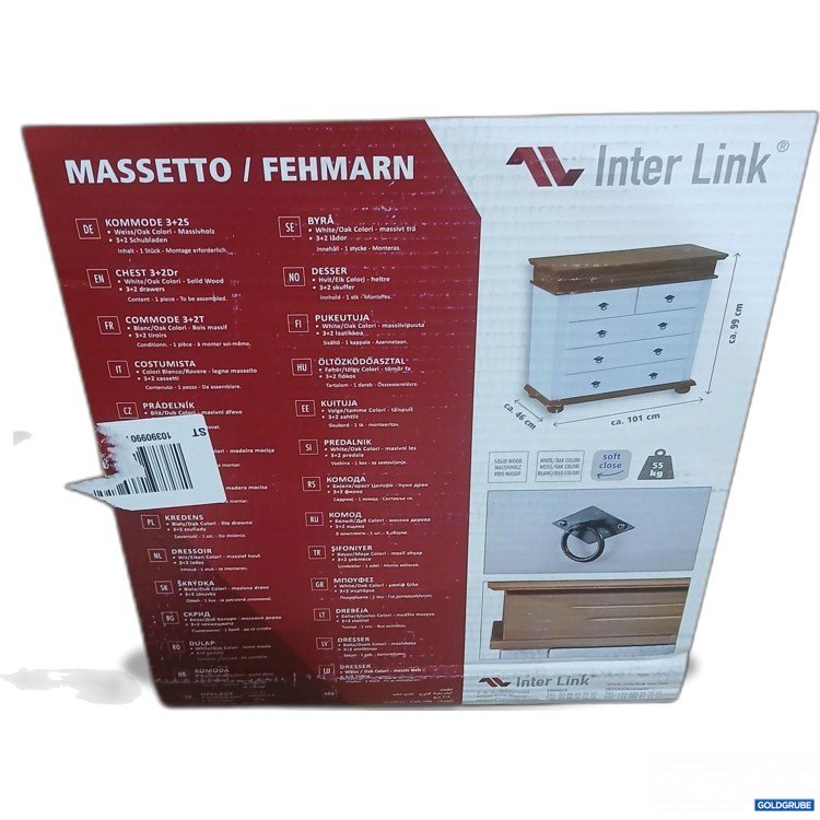 Artikel Nr. 980469 Artikel Nr. 980469: Inter Link Massetto Kommode 3+2S 101x46x99cm