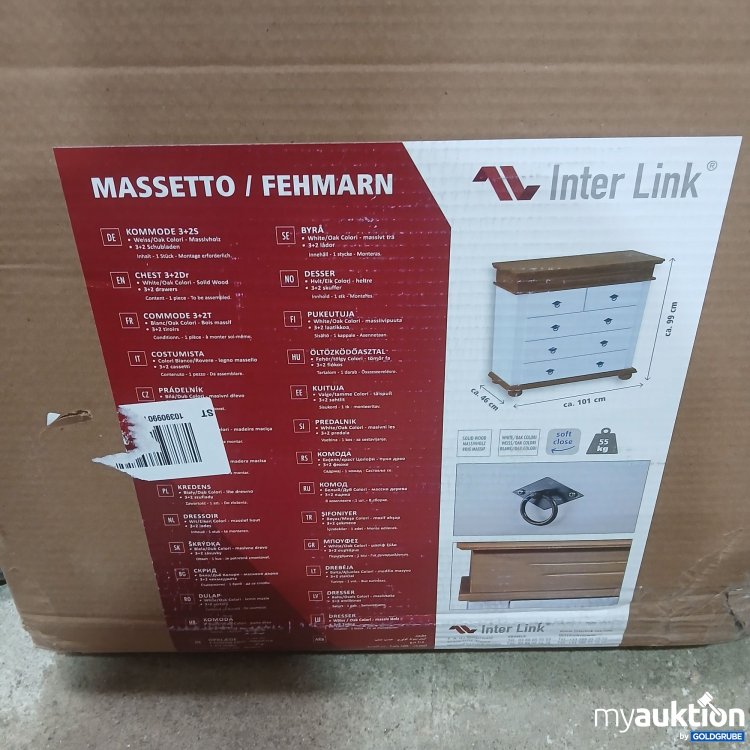 Artikel Nr. 980469 Artikel Nr. 980469: Inter Link Massetto Kommode 3+2S 101x46x99cm